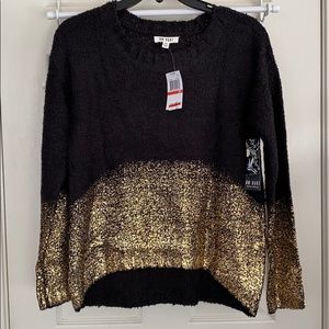 NWT Gold Shimmer Detail Sweater
